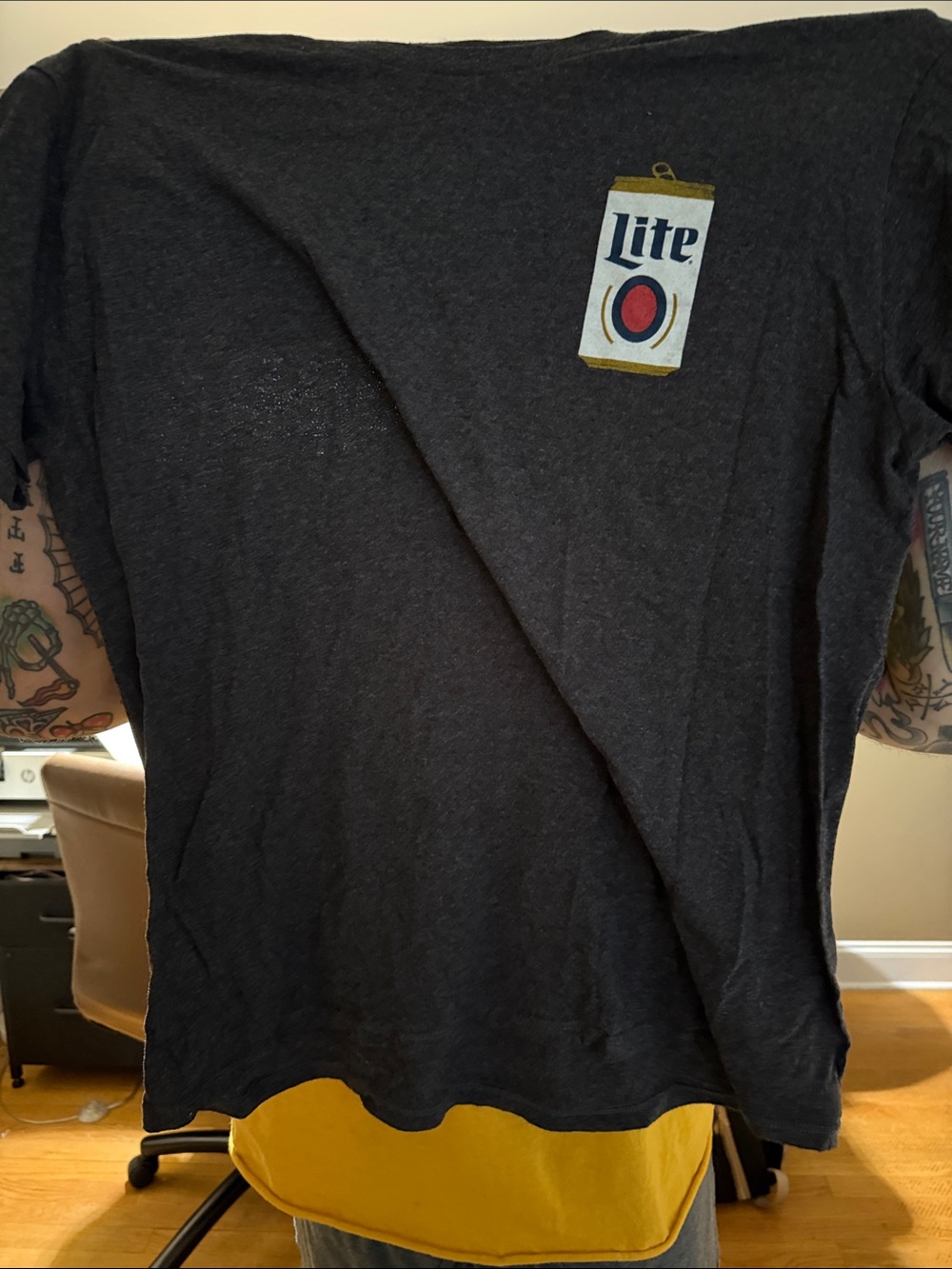 Miller Lite Short-Sleeve Graphic Tee — Black
